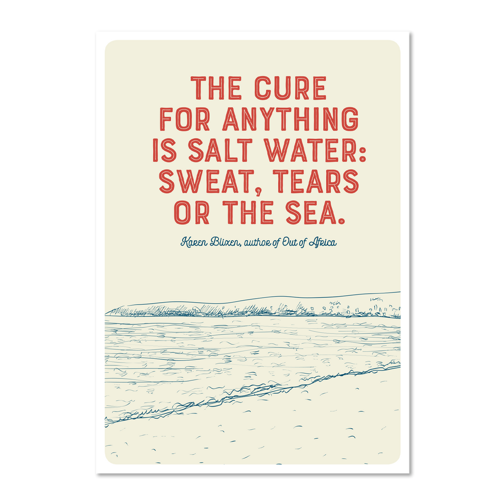 Marsha By The Sea Pack of 10 'The Cure For Anything' Postcards