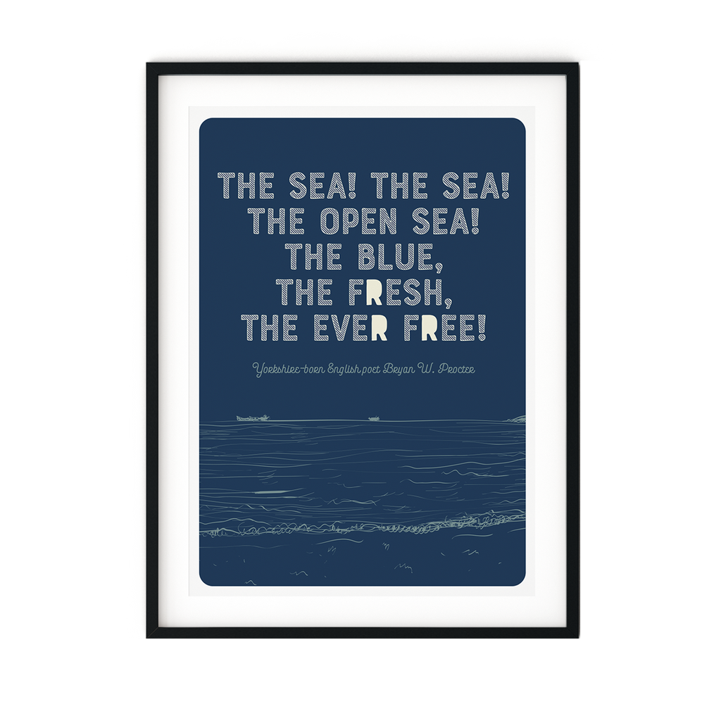 Marsha By The Sea 'The Sea! The Sea!' A3 Print
