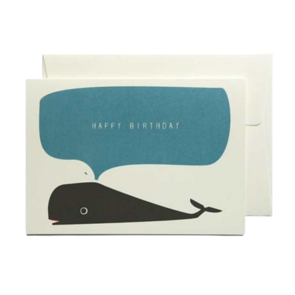Pleased To Meet Happy Birthday Whale Greeting Card