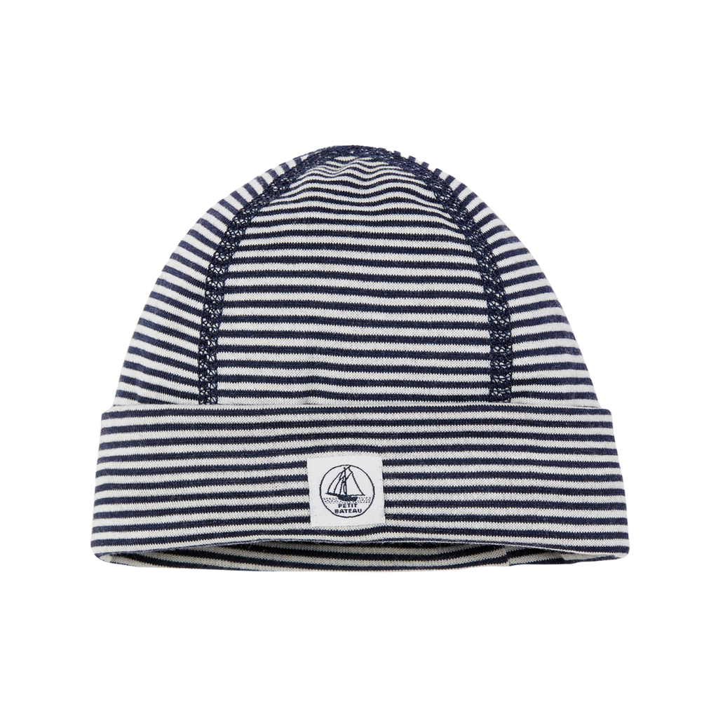 Petit Bateau Baby Stripe Organic Cotton Hat