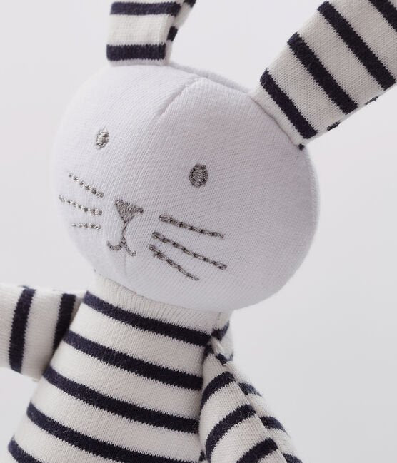 Petit Bateau Babies' Striped Jersey Bunny Comforter