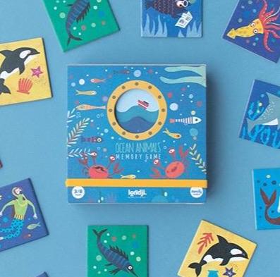 Londji Ocean Animals Recycled Paper Memory Game