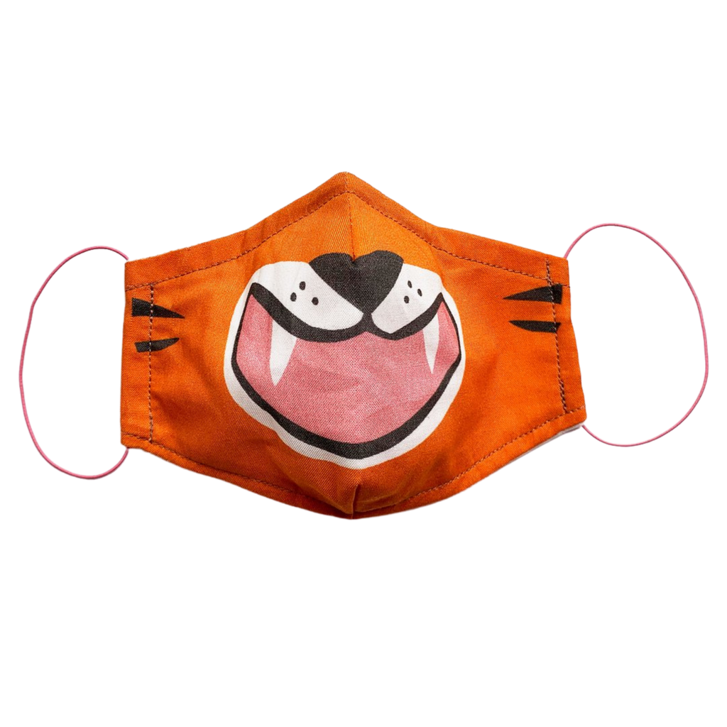 Pleased To Meet Tiger Face Mask SMALL, MEDIUM