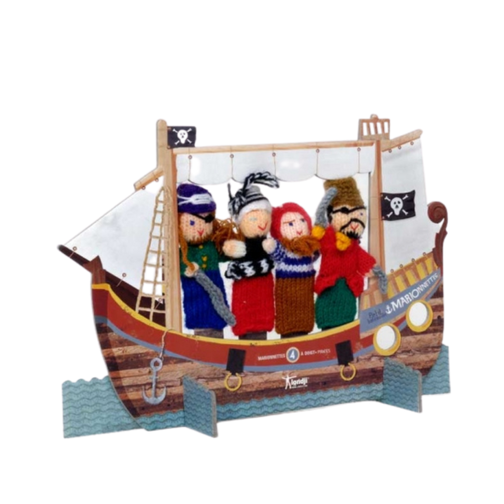 Londji Pirate Wool Finger Puppet set