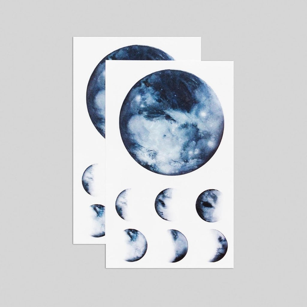 Tattly 2-Pack Moon Phases Tattoo