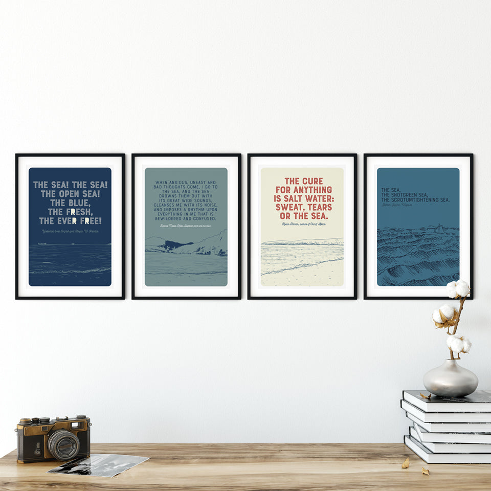 Marsha By The Sea  'The Cure For Anything' A3 Print