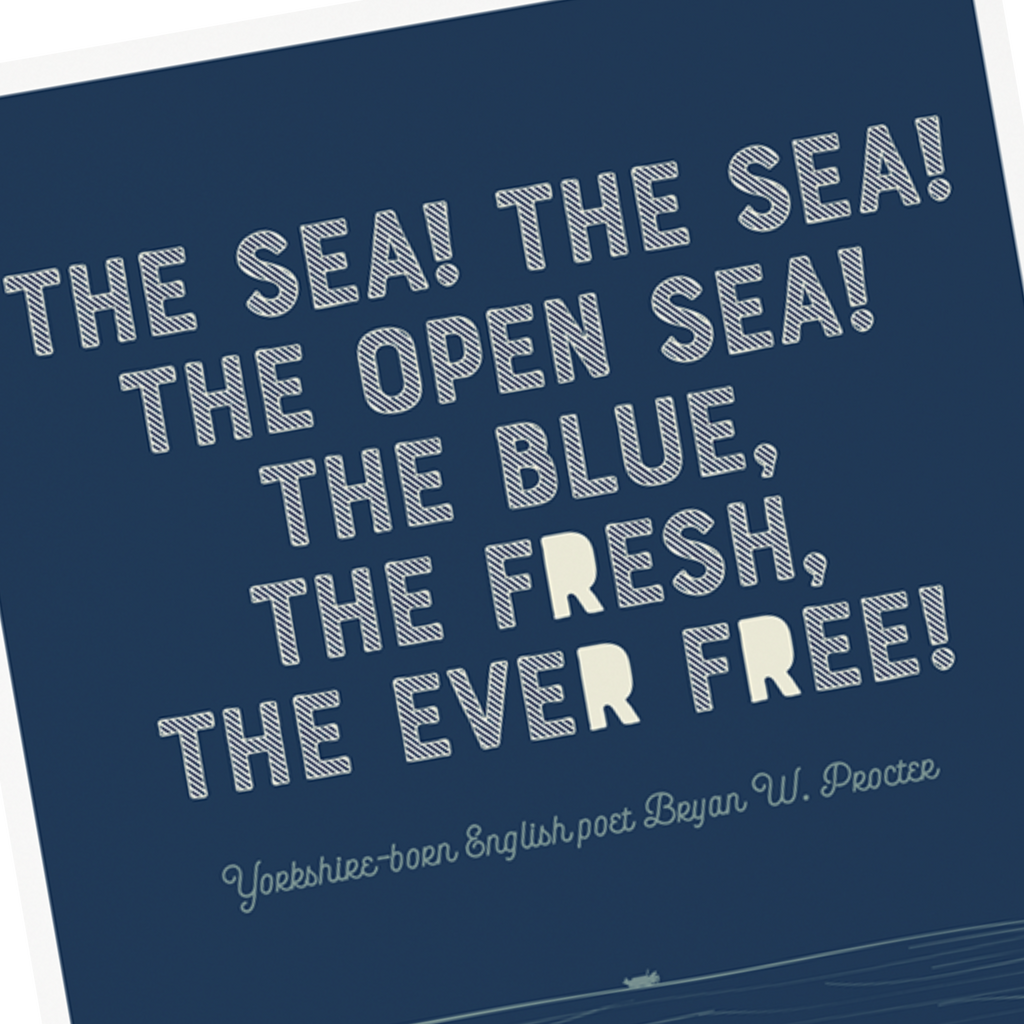 Marsha By The Sea 'The Sea! The Sea!' A3 Print