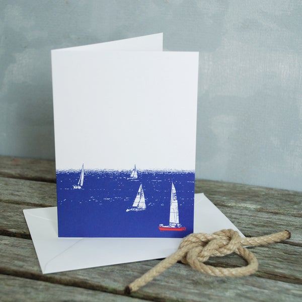 Lonetree When The Boats Come In Greeting Card