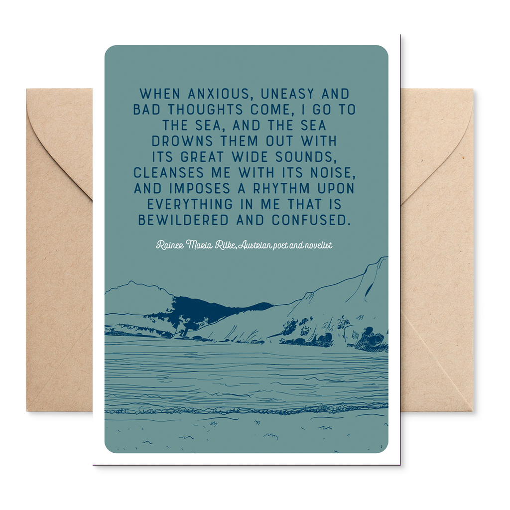 Marsha By The Sea ‘When Anxious’ Greeting Card