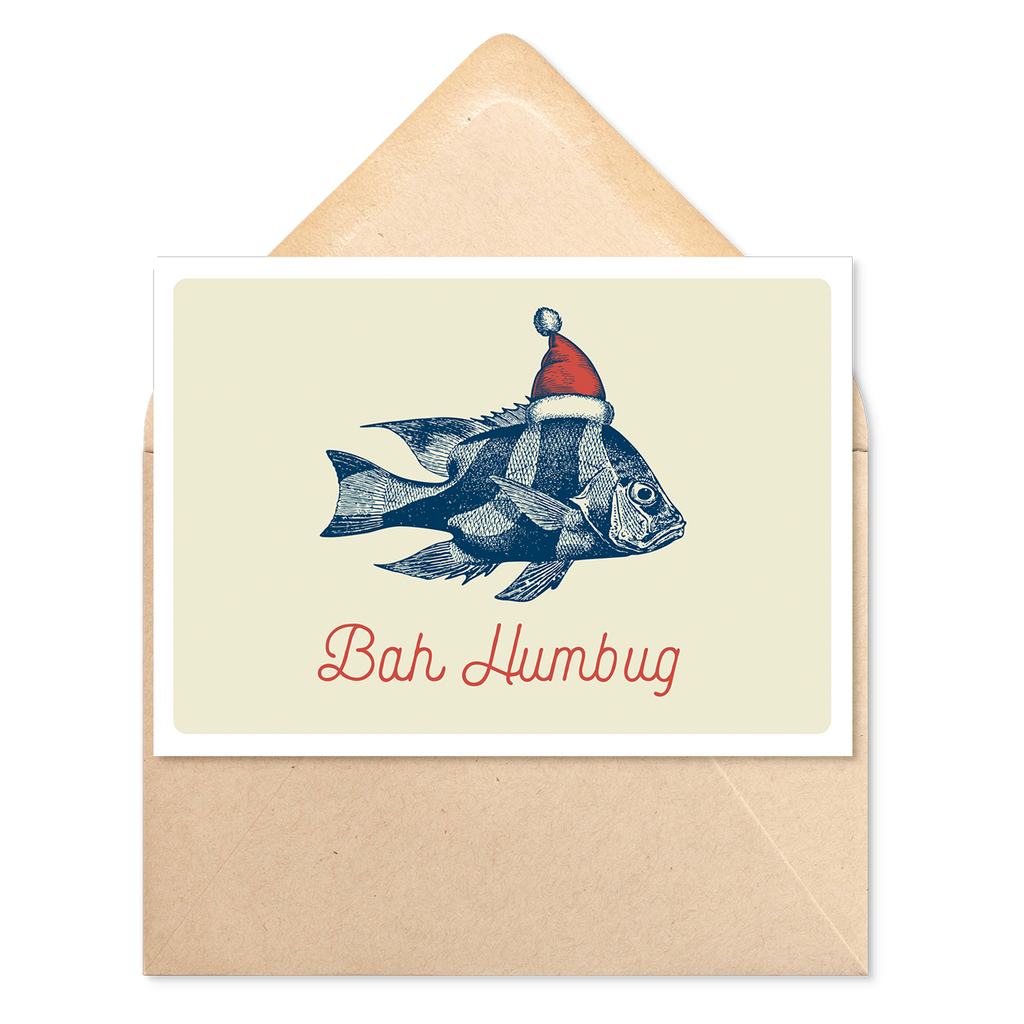 Marsha by The Sea "Bah Humbug" Christmas Card