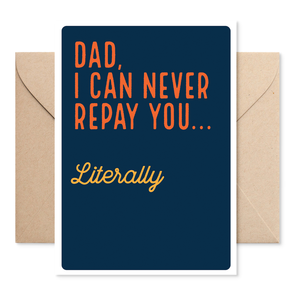 Electric Carp X Marsha ‘Literally' Father's Day Card