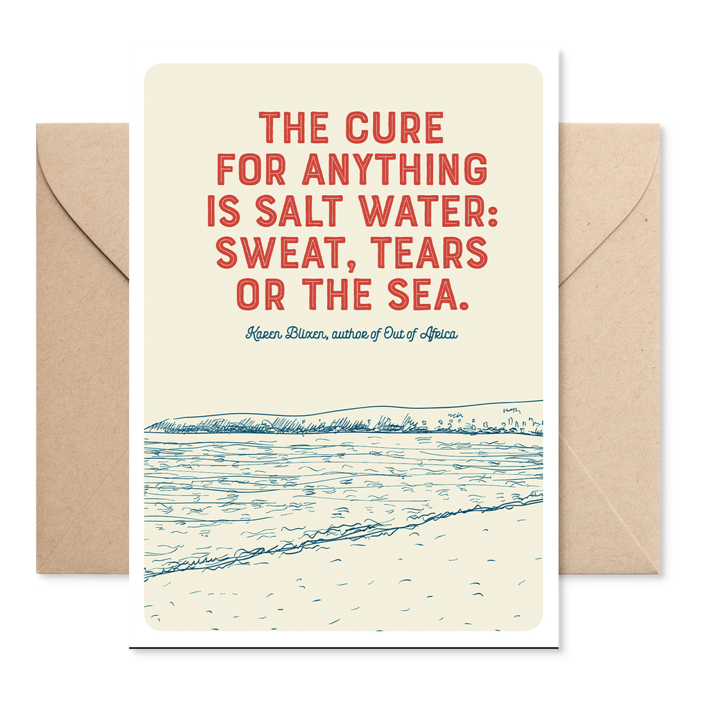 Marsha By The Sea ‘The Cure For Anything’ Greeting Card
