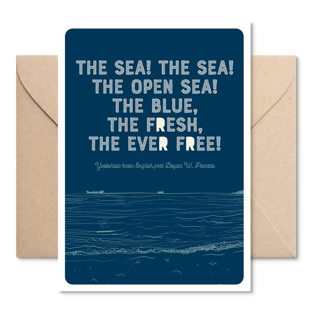 Marsha By The Sea ‘The Sea! The Sea!’ Greeting Card