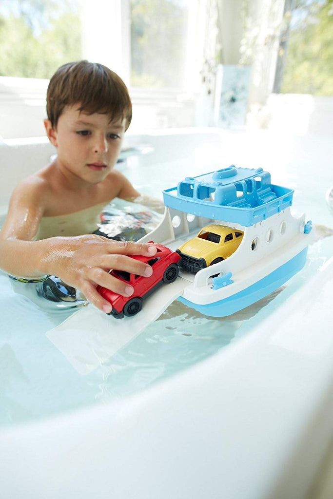 Green Toys Recycled Plastic Ferry Boat With Cars - Blue