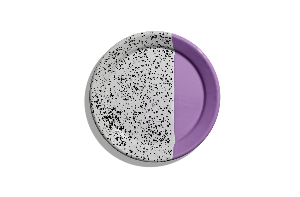 Kapka Mind-Pop Purple Enamel Plate