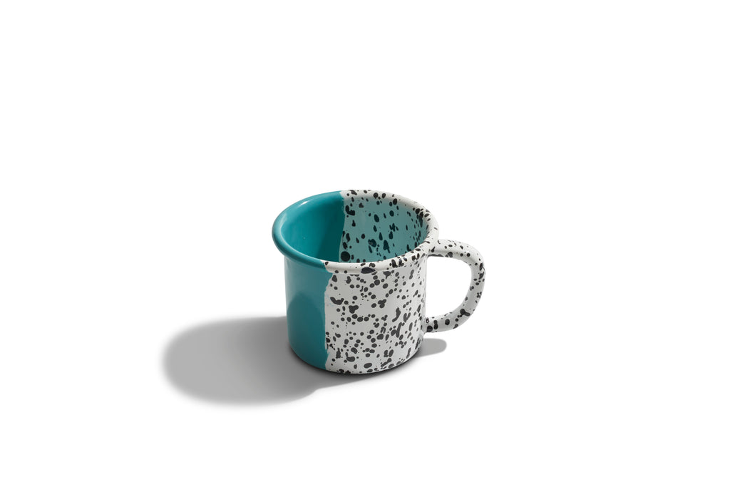 Kapka Mind-Pop Turquoise Enamel Mug