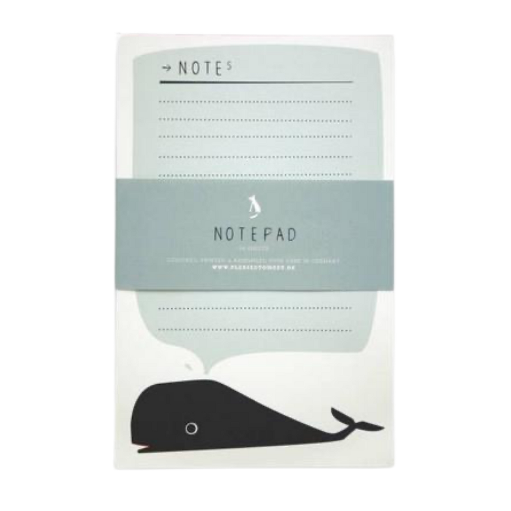 Pleased To Meet Whale Notepad