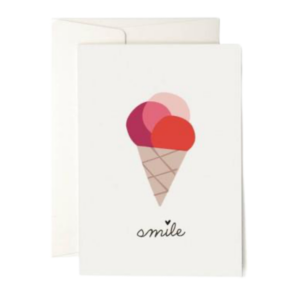 Pleased To Meet Ice Cream Smile Greeting Card