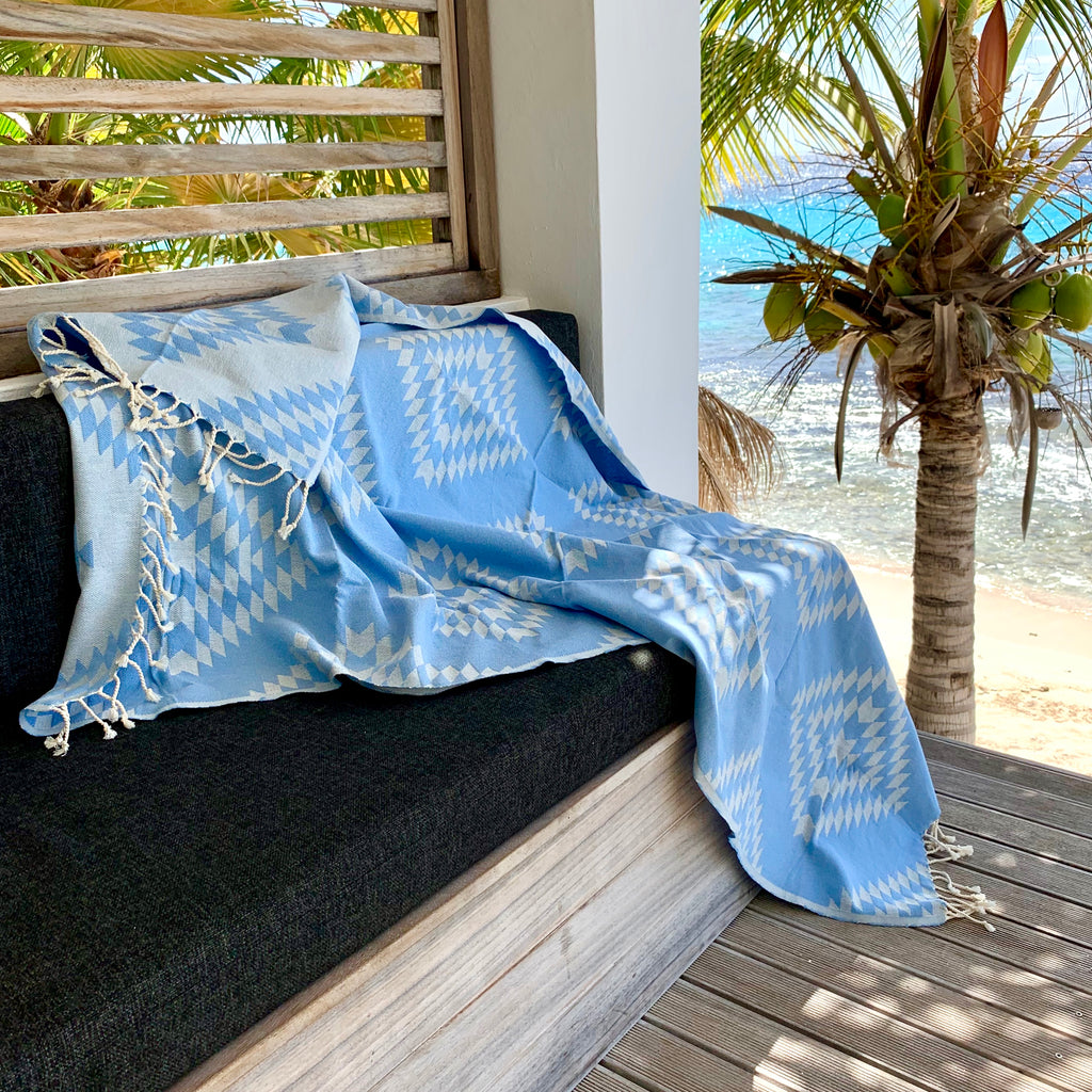 Bon Bini Benge Towel Ocean Blue
