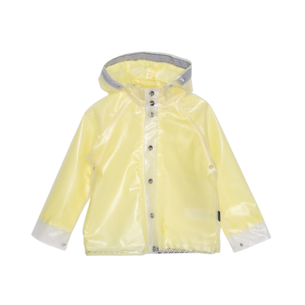 GoSoaky Kids Famous Cow Transparent Unisex Raincoat Blazing Yellow