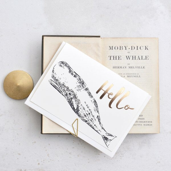 Lonetree Whale Hello Greeting Card