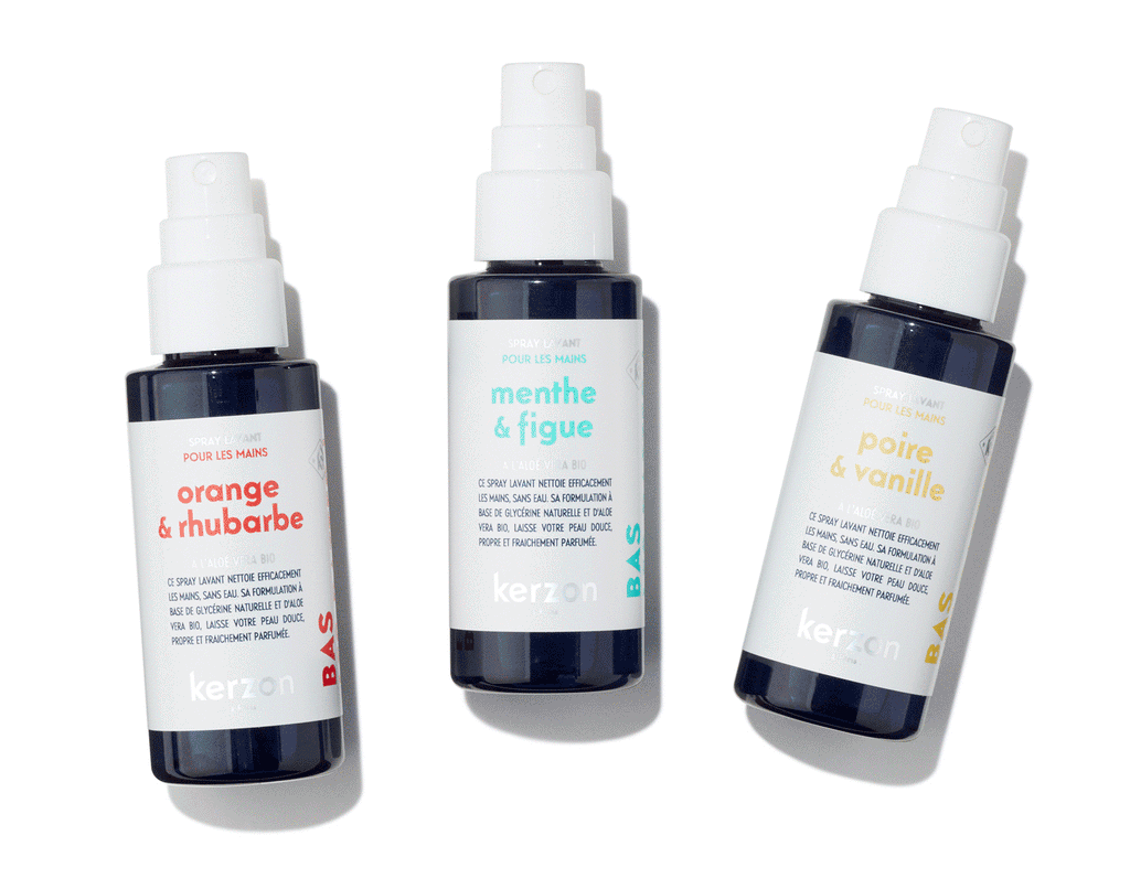 Kerzon Pack of 3 Natural Hand Sprays