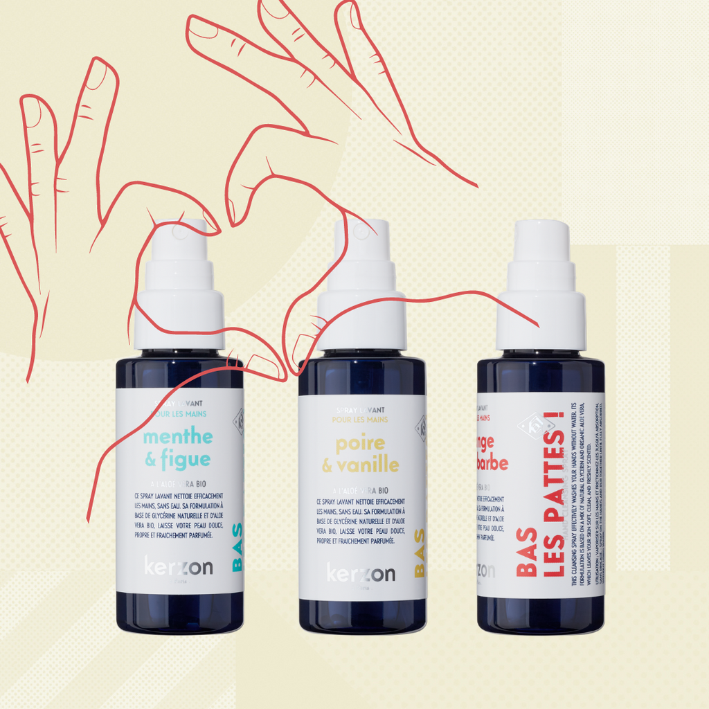 Kerzon Pack of 3 Natural Hand Sprays