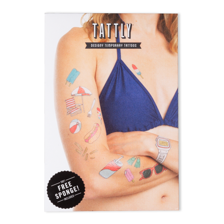 Tattly 8-Pack Boardwalk Tattoo Collection