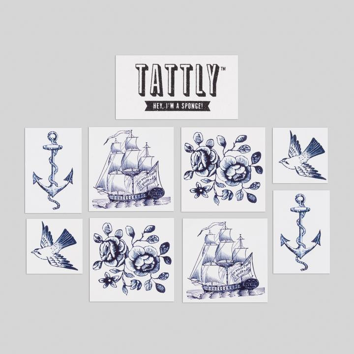 Tattly 8-Pack Nautical Tattoo Collection