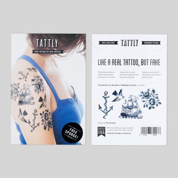 Tattly 8-Pack Nautical Tattoo Collection